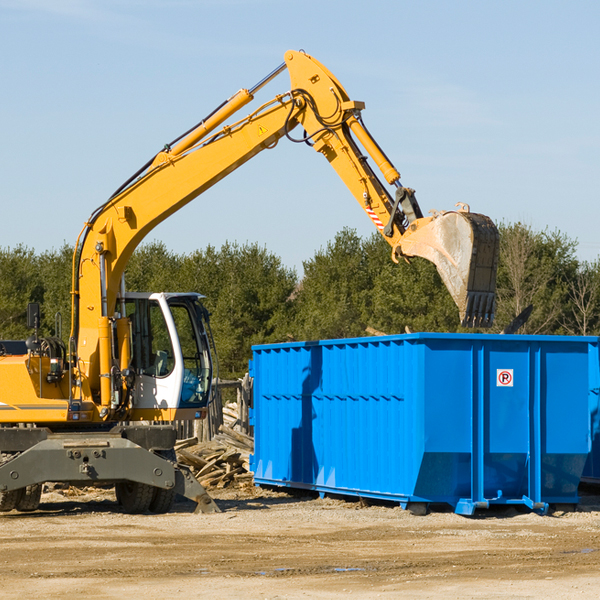 are there any restrictions on where a residential dumpster can be placed in Everton MO